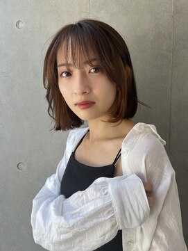 ゼンコー キチジョウジ(ZENKO KICHIJOJI) あご下ボブ×イヤリングカラー