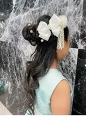 ピアノ発表会/キッズ/ヘアセット/ハーフアップ
