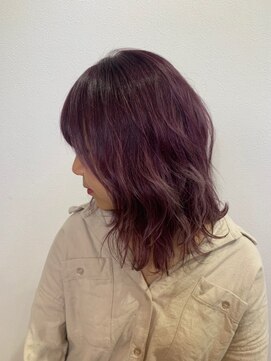 デューヘアー(due hair) 色落ちも楽しめるブリーチ必須！ヴァイオレットカラー