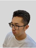 ビジカジ七三アイロンパーマ