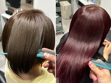 Q.【ブリーチなし】の普通のカラーでもお店行ってもいいですか...？