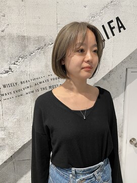 カリファ 田町(KHALIFA) ★くびレイヤーエモージュ愛されショートボブ艶髪
