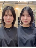 メゾンアクア 表参道(Maison ACQUA)&nbsp;切りっぱなしボブ/レイヤー/似合わせカット/くびれ/ミディアム