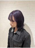 1回のブリーチで作るパープル♪