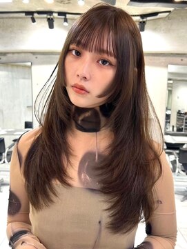 サイン 渋谷(SIGN) 韓国ヘアグレージュカラーブリーチ無し髪質改善トリートメント