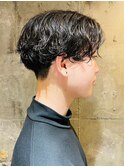 《似合わせパーマ×マッシュ》ゆるめスパイラル ツーブロック 