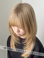 サラジュ 仁川店(SARAJU)&nbsp;【レイヤーカット】垢抜け！ハイトーン＆モテレイヤー