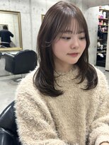 ルノン(LUNON)&nbsp;暗めカラーグランマッシュデザインカラーフェイスフレーミング