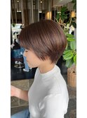 #ショート　#大人　#ブラウン