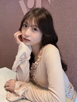 ボタン コロン 表参道 原宿(VOTAN COLON)&nbsp;ハッシュカット/韓国レイヤー/顔まわり/ブラウン/ベージュ/前髪