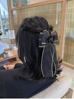 アドラーブル 長岡リップス旭岡店(adorable)&nbsp;卒業式オルチャン風ハーフアップヨシンモリ