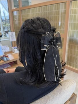 アドラーブル 長岡リップス旭岡店(adorable) 卒業式オルチャン風ハーフアップヨシンモリ