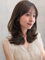 アグノス 青山(Agnos) レイヤーカットミルクブラウンダークパープルワンカール♪