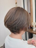 ルーファス 恵比寿 渋谷(Ruufus)&nbsp;40代50代大人ショートボブ/恵比寿渋谷/白髪ぼかしハイライト2606