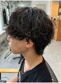 宇都宮メンズカットメンズパーマ波巻きスパイラルパーマツイスパ