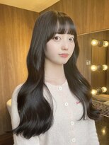 hyon myon/RISEbyREVO 綾瀬店【ヒョンミョン】&nbsp;ハッシュカット/デザインカラー/グレージュ[綾瀬駅/韓国ヘア]