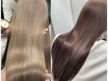 キング 京橋店(K!ng)の写真/【京橋】髪質改善ストレート・髪質改善シルク縮毛矯正で叶える、ダメージレスで指通りなめらかなツヤ髪
