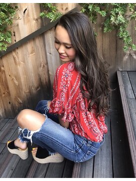 ディバイス カラーアンドエクステ(Device) 【Device】透明感アッシュブラウン＋シールエクステ