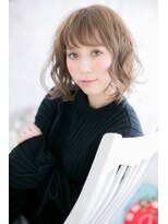 ミック ヘアアンドメイク アップ 駒込店(miq Hair&Make up)&nbsp;シアーベージュ★立体感あるルーズな無造作パーマ