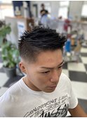スキンフェード×アップバング