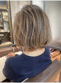 バレイヤージュ大人ベージュボブ【恵比寿/広尾】担当 濱口