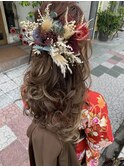 ハーフアップ#ヘアセット#ヘアアレンジ#卒業ヘア