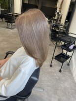 ナンバー(number+)&nbsp;透明感抜群♪ダブルカラーブリーチミルクティーベージュ