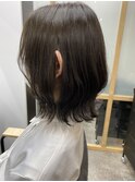 ぱつっと切りっぱなしボブ◎