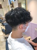 ツイストスパイラルパーマツイスパパーマ波打ちパーマ刈り上げ