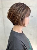 グラデーションショートボブ