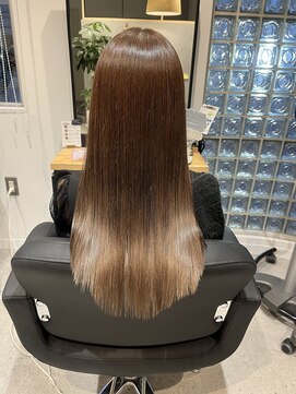 オールマイティービューティーモア(ALLMYTEA Beauty more+) 艶髪ロング/グラデーションベージュカラー/[大宮駅]