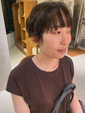 ネイビー(nvy) ラフなベリーショート