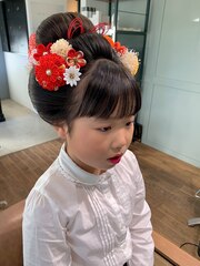 静岡/清水 七五三7歳ヘアセット 日本髪