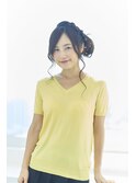 大人可愛い編み込みアレンジ☆