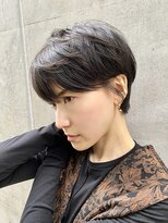 ハルキ ミナト ジャパン オオサカ(HARUKI MINATO japan OSAKA)&nbsp;大人美人ショートボブショコラアッシュ前髪小顔カットモテ髪
