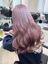 ランテルディ 渋谷(LANTERDIT)&nbsp;アッシュピンクカラー　透明感　ロング　10代20代　艶カラー