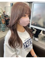 リアン バイ キートス(Lien by kiitos)&nbsp;ミルクティーアッシュ/顔まわりレイヤー/レイヤーロング/前髪
