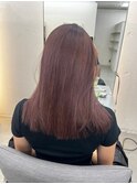 ダブルカラーカシスグレープくすみピンク_カールセミディ