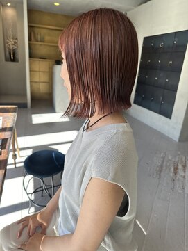 ヘアー アイス ルーチェ(HAIR ICI LUCE) 暖色系カラー　ソフトピンク　暖色ベージュ　ベージュ　西田