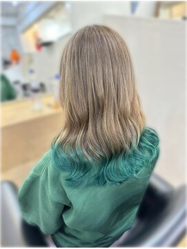 ヘアーバイフォーク 琴似店(Hair by VORK) 裾カラー
