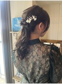 ヘアアレンジ/ローポニー/ポニーアレンジ/まとめ髪