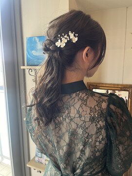 ヘアーデザイン シュシュ(hair design Chou Chou by Yone) ヘアアレンジ/ローポニー/ポニーアレンジ/まとめ髪