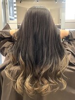 ジエクト カナウ(The Ect canow)&nbsp;エンドカラー/裾カラー/韓国風巻き/くすみベージュ/グラデ