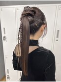 タイトカチモリポニーテール