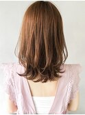 外ハネボブうるツヤチェリーブラウンサイドバング#276f0606