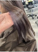 イヤリングカラーでパープル！30代