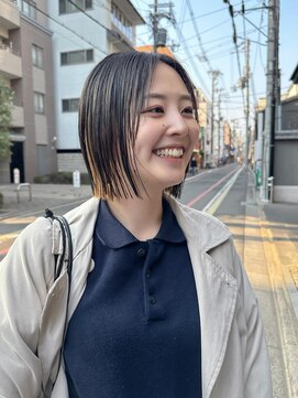 クルー(Creww KYOTO) パツっと結べるボブ×インナーカラー