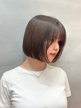 モク(mok) ぷつっとラインがかわいいミニボブ！