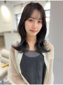 韓国風レイヤーカット髪質改善ダブルカラーハッシュカット
