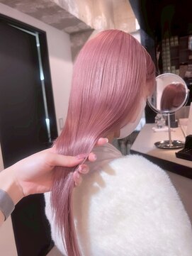 ベレーザ 渋谷神南(Beleza) 16261ブリーチ＆ダブルカラー渋谷ホワイトピンクモーヴピンク